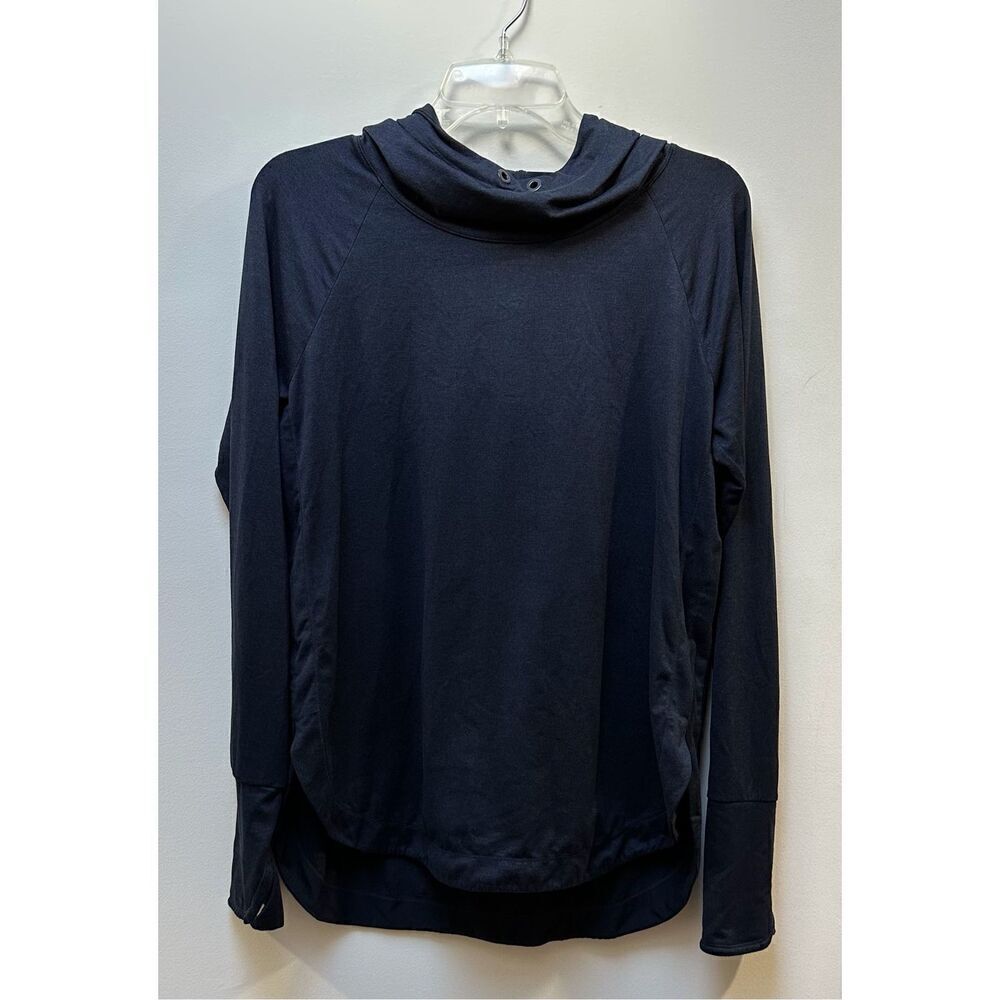 Athleta women’s blue hooded sweatshirt size Medium. #44-1737